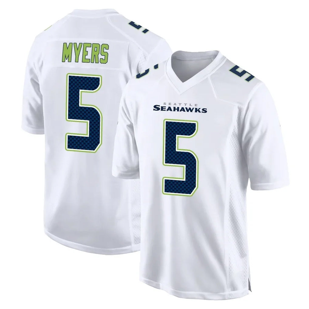 Davalo S.Seahawks #5 Jason Myers Player White Tundra Fashion Home Game Stitched Jerseys