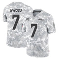 Davalo S.Seahawks #7 Uchenna Nwosu Player Arctic Camo Limited Salute To Service Home Game Stitched Jerseys