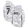 Davalo S.Seahawks #7 Uchenna Nwosu Player Arctic Camo Limited Salute to Service Pullover Hoodies Game Stitched Jerseys