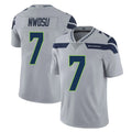 Davalo S.Seahawks #7 Uchenna Nwosu Player Gray Limited Vapor Untouchable Home Game Stitched Jerseys