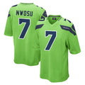 Davalo S.Seahawks #7 Uchenna Nwosu Player Green Home Game Stitched Jerseys