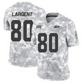 Davalo S.Seahawks #80 Steve Largent Player Arctic Camo Salute to Service Limited Stitched Jerseys
