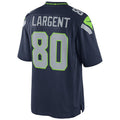 Davalo S.Seahawks #80 Steve Largent Player Navy Home Game Stitched Jerseys