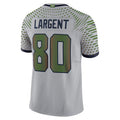 Davalo S.Seahawks #80 Steve Largent Player Wolf Gray Rivalries Collection Limited Stitched Jerseys