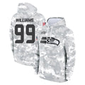 Davalo S.Seahawks #99 Leonard Williams Player Arctic Camo Limited Salute to Service Pullover Hoodies Game Stitched Jerseys