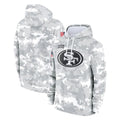 Davalo SF.49ers Arctic Camo Limited Salute to Service Pullover Hoodies Game Blank Player Stitched Jerseys