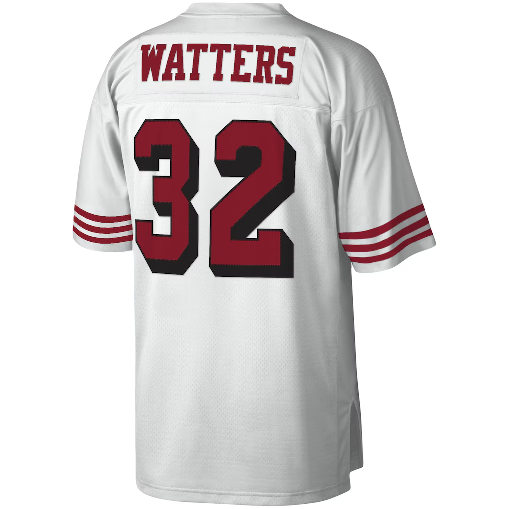 Davalo SF.49ers #32 Ricky Watters Mitchell & Ness White Legacy Replica Jersey