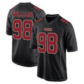 Davalo SF.49ers #98 Mykel Williams Player Black Fashion Home Game Stitched Jerseys