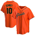 Davalo SF.Giants #10 Casey Schmitt Player Orange Home Game Stitched Jerseys