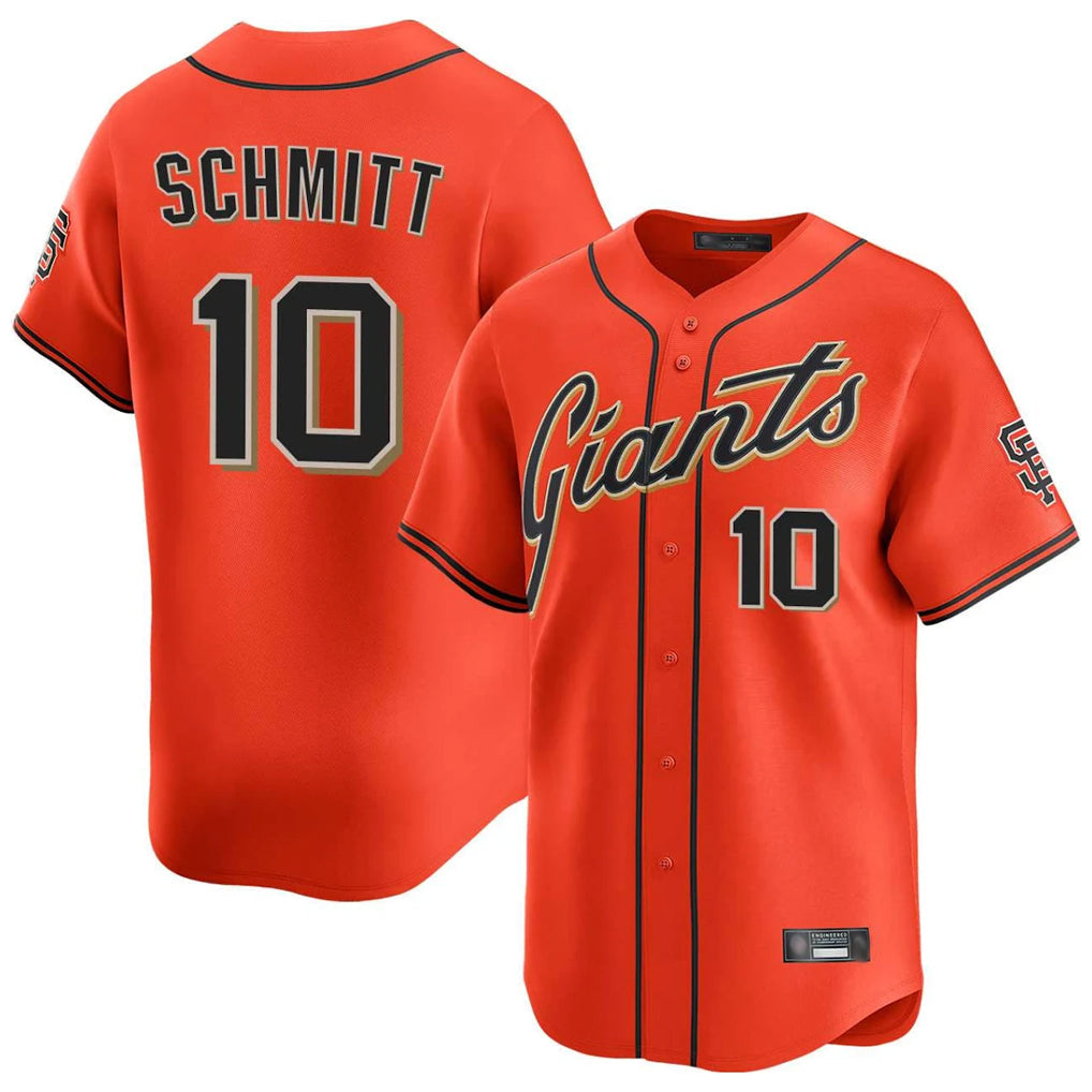 Davalo SF.Giants #10 Casey Schmitt Player Orange Home Limited Stitched Jerseys