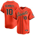 Davalo SF.Giants #10 Casey Schmitt Player Orange Home Limited Stitched Jerseys