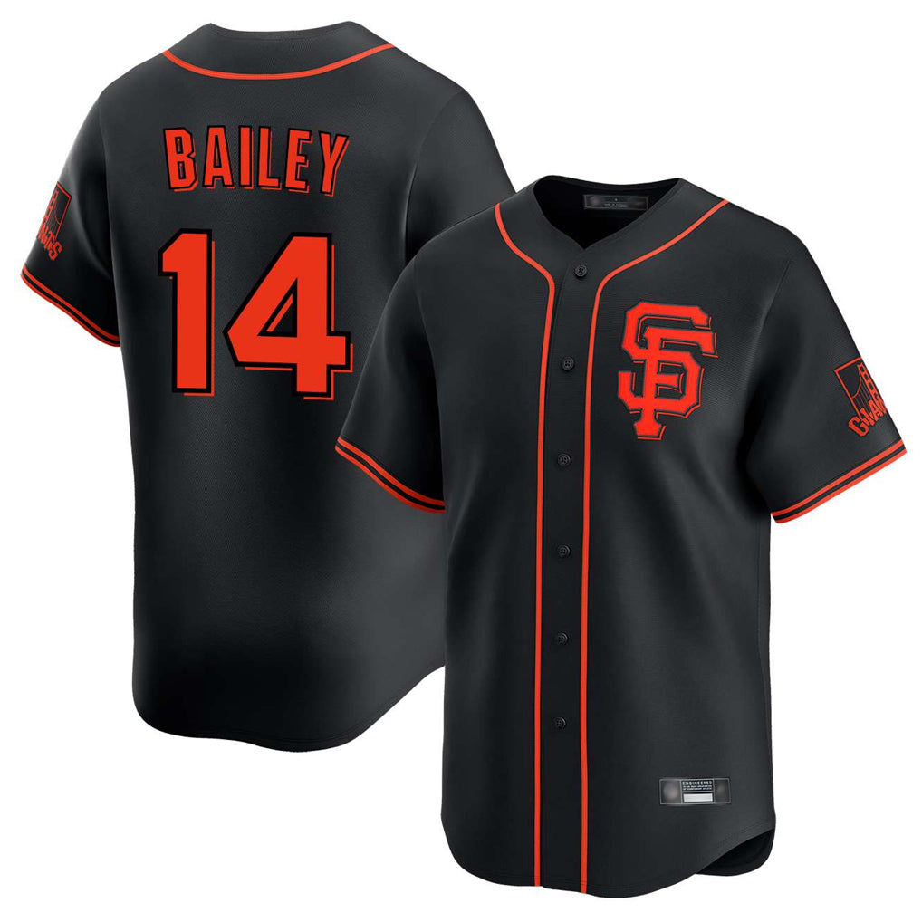 Davalo SF.Giants #14 Patrick Bailey Player Black 2026 Home Limited Stitched Jerseys
