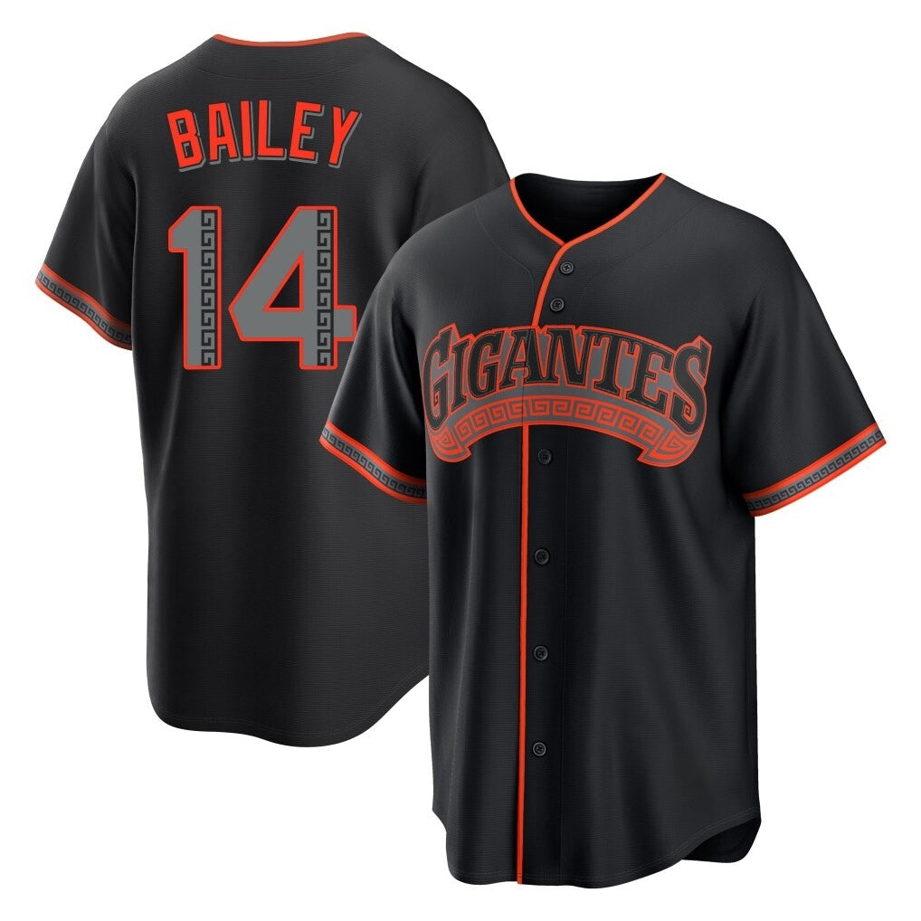 Davalo SF.Giants #14 Patrick Bailey Player Black Alternate Limited Stitched Jerseys