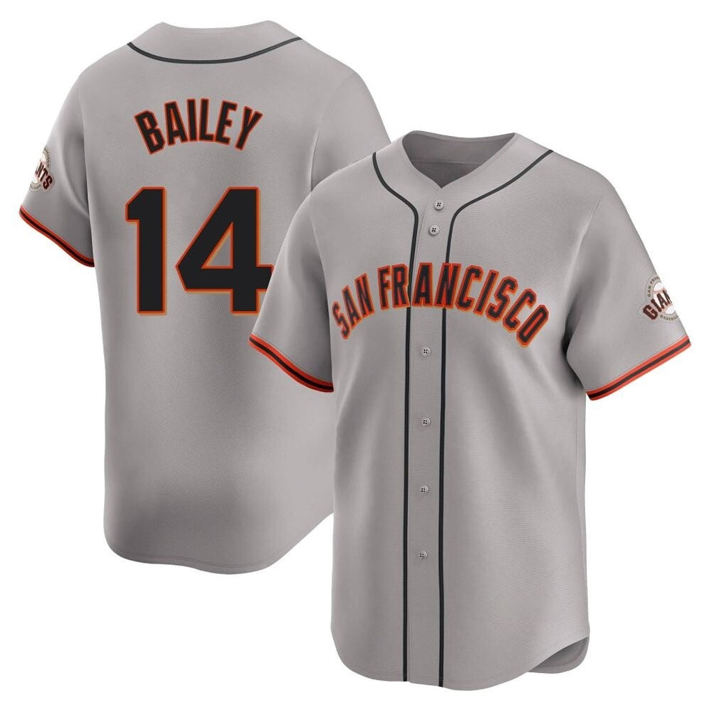 Davalo SF.Giants #14 Patrick Bailey Player Gray Home Limited Stitched Jerseys