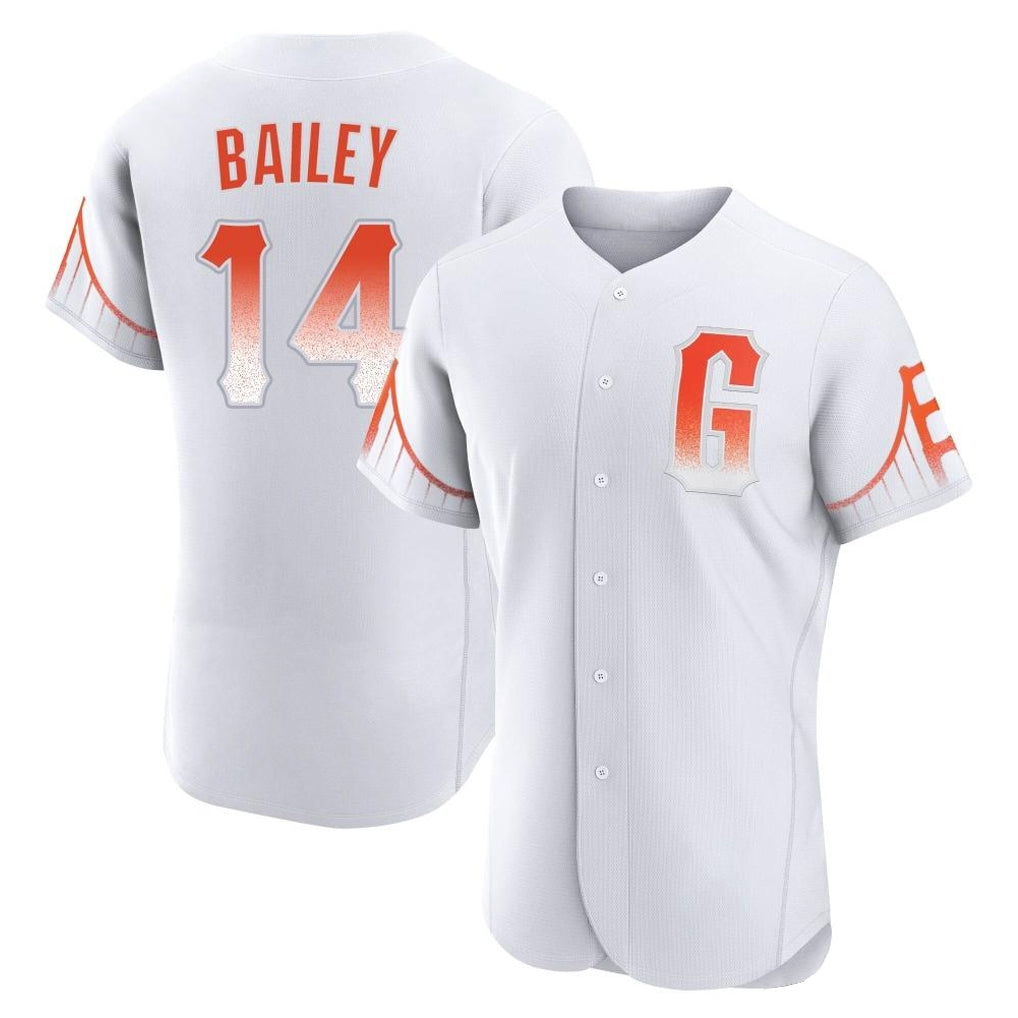 Davalo SF.Giants #14 Patrick Bailey Player White City Connect Home Limited Elite Stitched Jerseys