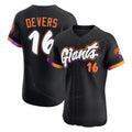 Davalo SF.Giants #16 Rafael Devers Player Black 2025 City Connect Home Limited Elite Stitched Jerseys