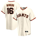 Davalo SF.Giants #16 Rafael Devers Player Cream Home Game Stitched Jerseys