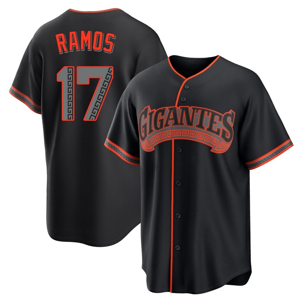 Davalo SF.Giants #17 Heliot Ramos Player Black Alternate Limited Stitched Jerseys