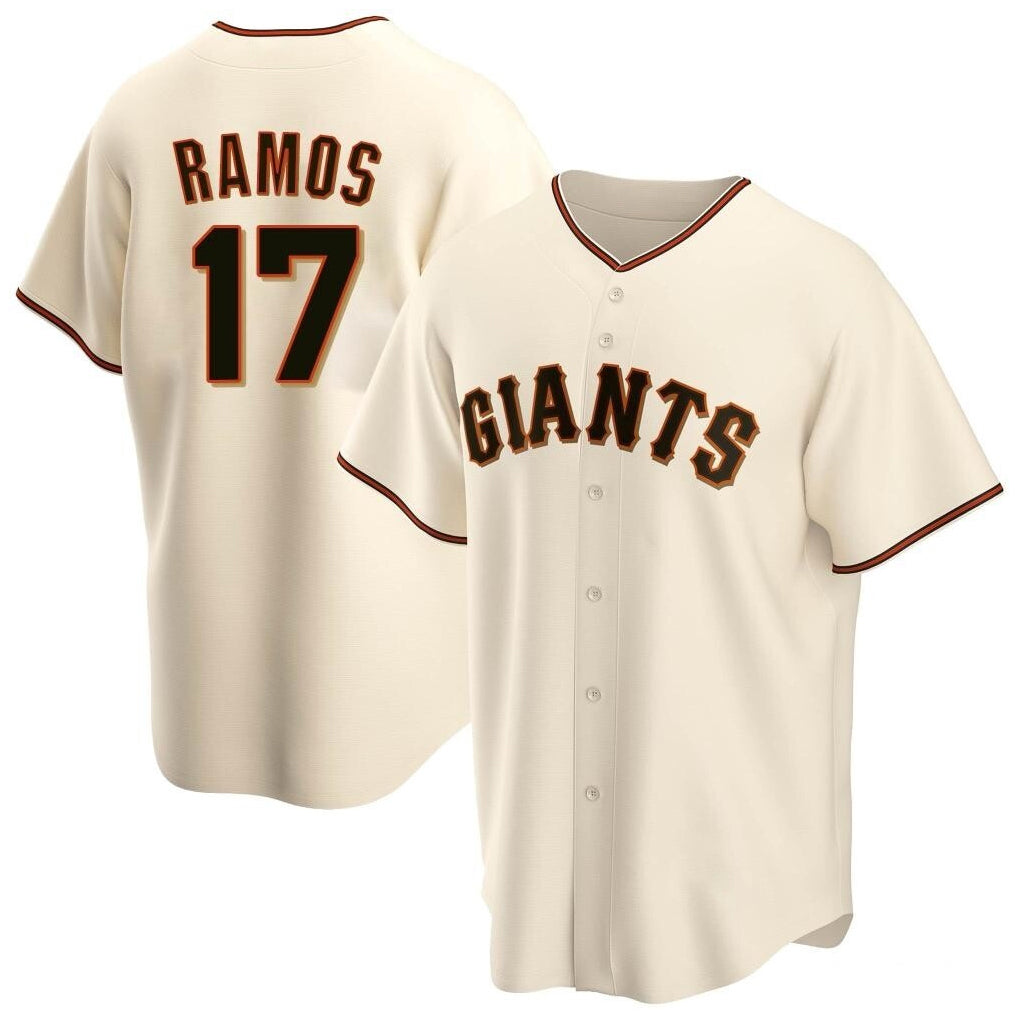 Davalo SF.Giants #17 Heliot Ramos Player Cream Home Game Stitched Jerseys