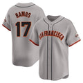 Davalo SF.Giants #17 Heliot Ramos Player Gray Home Limited Stitched Jerseys
