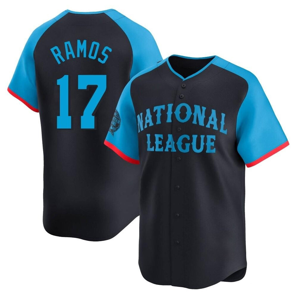 Davalo SF.Giants #17 Heliot Ramos Player Navy National League All-Star Home Limited Stitched Jerseys