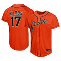 Davalo SF.Giants #17 Heliot Ramos Player Orange Home Limited Stitched Jerseys