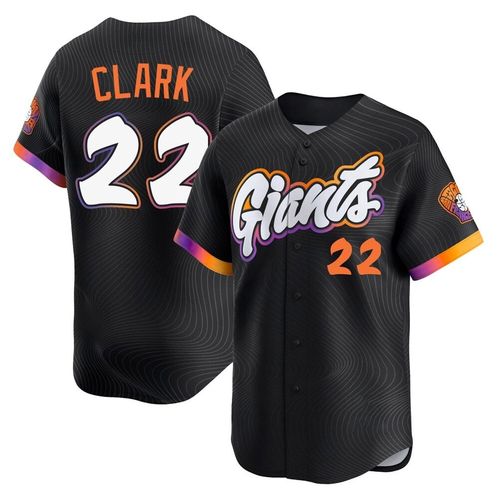Davalo SF.Giants #22 Will Clark Player Black 2025 City Connect Home Limited Stitched Jerseys