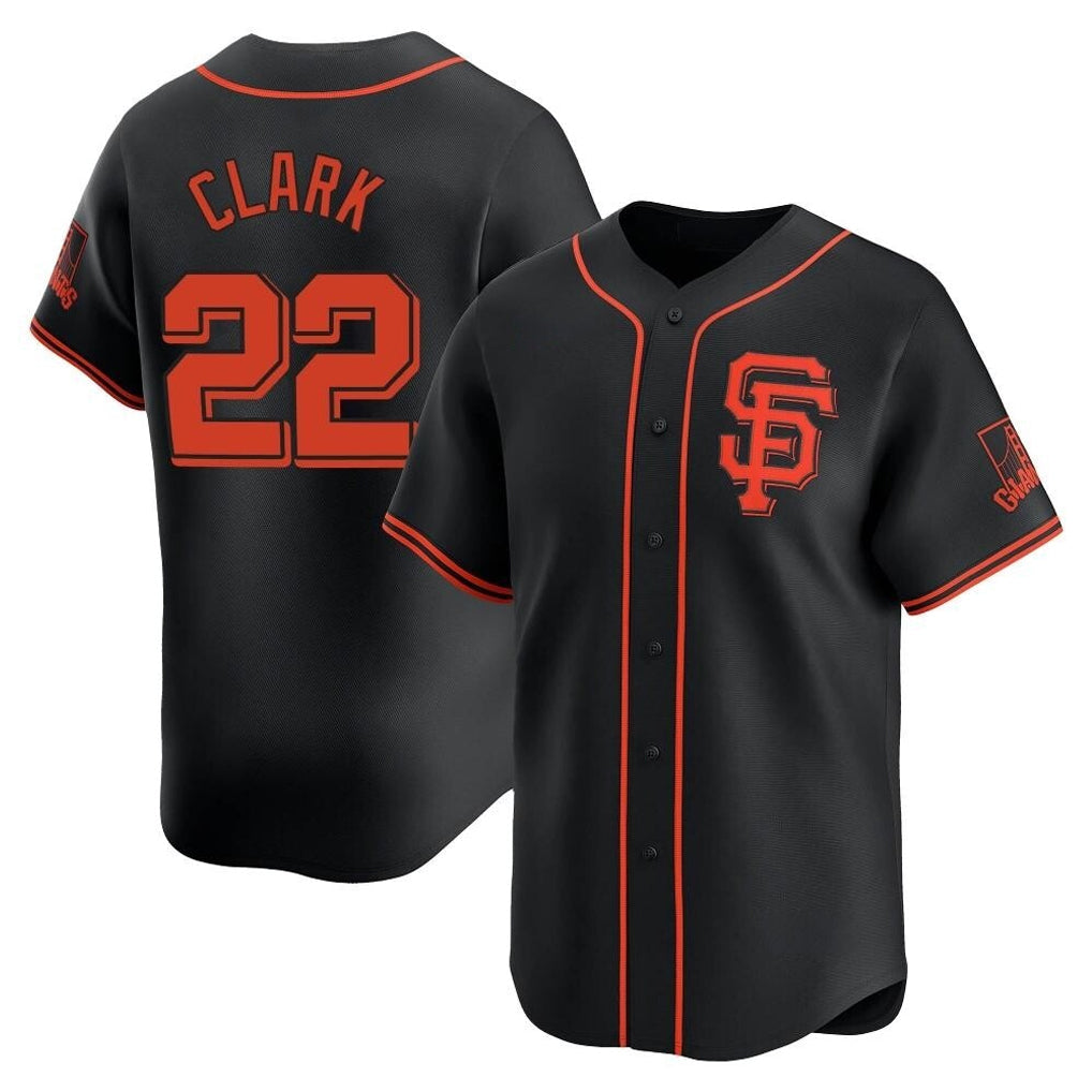 Davalo SF.Giants #22 Will Clark Player Black 2026 Home Limited Stitched Jerseys