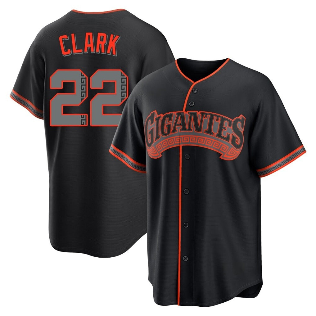 Davalo SF.Giants #22 Will Clark Player Black Alternate Limited Stitched Jerseys