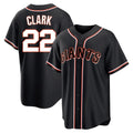 Davalo SF.Giants #22 Will Clark Player Black Fashion Out Home Limited Stitched Jerseys