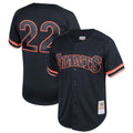 Davalo SF.Giants #22 Will Clark Player Black Mitchell & Ness Cooperstown Collection Limited Stitched Jerseys