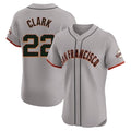 Davalo SF.Giants #22 Will Clark Player Gray Home Limited Elite Stitched Jerseys