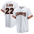 Davalo SF.Giants #22 Will Clark Player White Home Game Stitched Jerseys