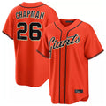 Davalo SF.Giants #26 Matt Chapman Player Orange Home Game Stitched Jerseys
