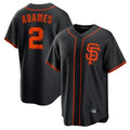 Davalo SF.Giants #2 Willy Adames Player  Black 2026 Home Game Stitched Jerseys