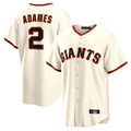 Davalo SF.Giants #2 Willy Adames Player Cream Home Game Stitched Jerseys