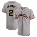 Davalo SF.Giants #2 Willy Adames Player Gray Home Limited Elite Stitched Jerseys