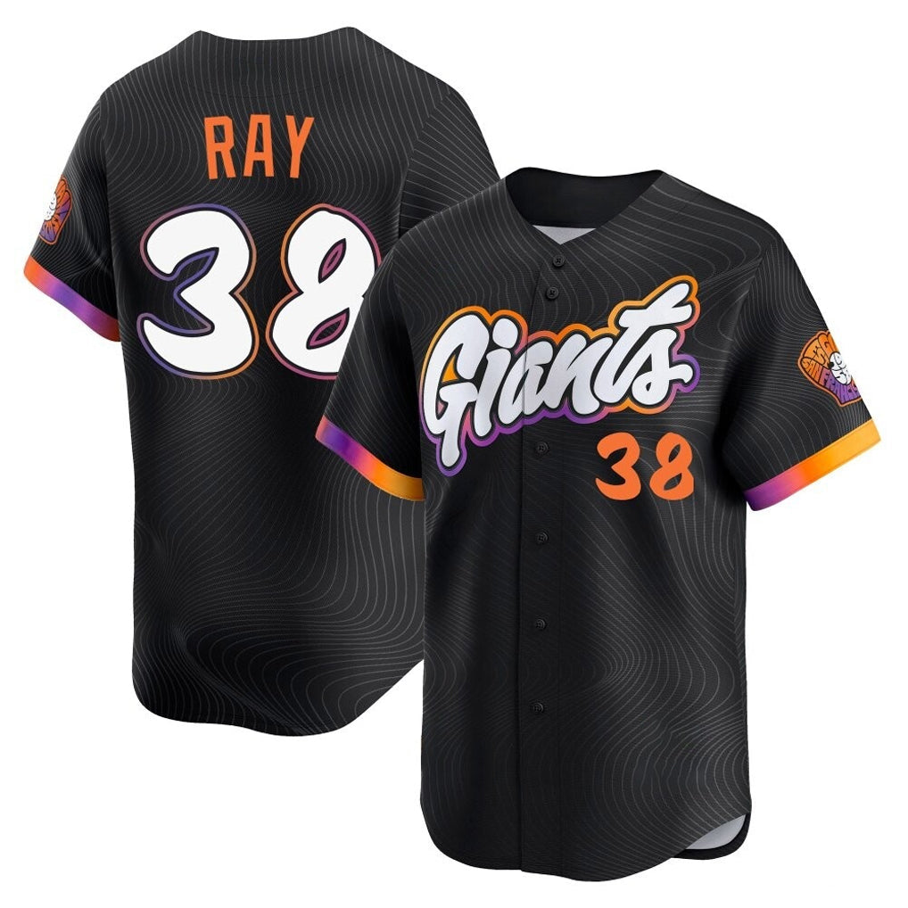 Davalo SF.Giants #38 Robbie Ray Player Black 2025 City Connect Home Limited Stitched Jerseys