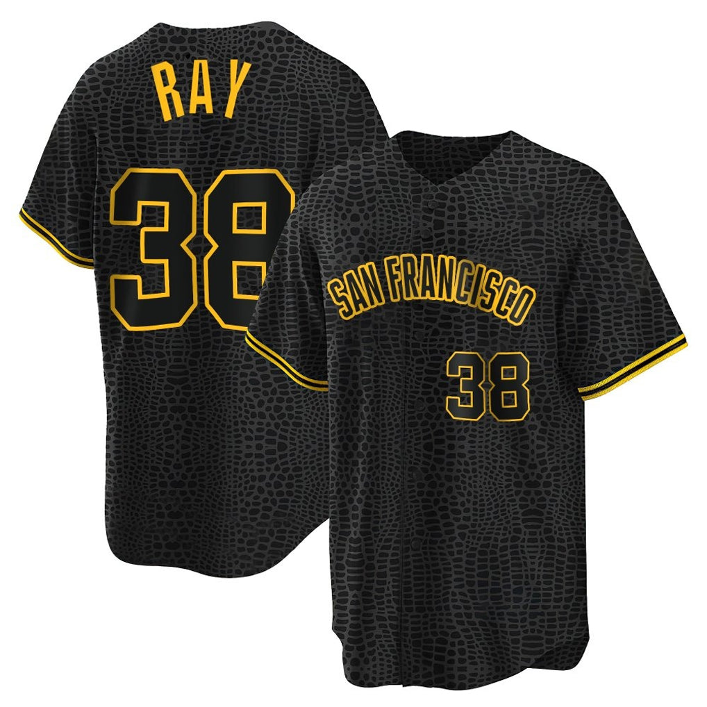 Davalo SF.Giants #38 Robbie Ray Player Black Snake Skin City Limited Stitched Jerseys