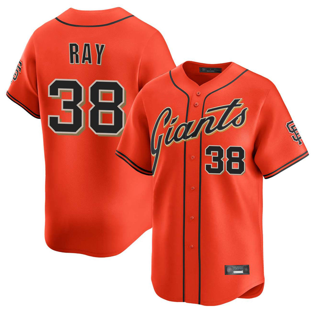 Davalo SF.Giants #38 Robbie Ray Player Orange Home Limited Stitched Jerseys