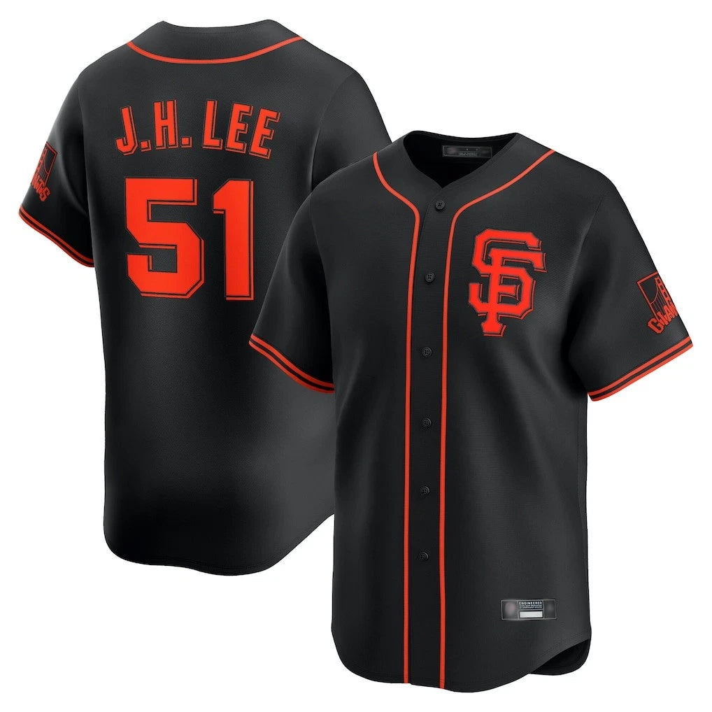 Davalo SF.Giants #51 Jung Hoo Lee Player Black 2026 Home Limited Stitched Jerseys