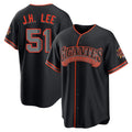 Davalo SF.Giants #51 Jung Hoo Lee Player  Black Alternate Limited Stitched Jerseys