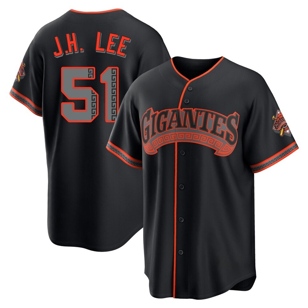 Davalo SF.Giants #51 Jung Hoo Lee Player  Black Alternate Limited Stitched Jerseys