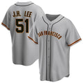 Davalo SF.Giants #51 Jung Hoo Lee Player Gray Home Game Stitched Jerseys