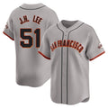 Davalo SF.Giants #51 Jung Hoo Lee Player Gray Home Limited Stitched Jerseys