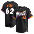 Davalo SF.Giants #62 Logan Webb Player Black City Connect Home Limited Stitched Jerseys
