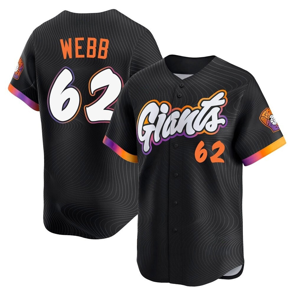 Davalo SF.Giants #62 Logan Webb Player Black City Connect Home Limited Stitched Jerseys