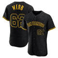 Davalo SF.Giants #62 Logan Webb Player Black Snake Skin City Limited Elite Stitched Jerseys