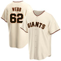 Davalo SF.Giants #62 Logan Webb Player Cream Home Game Stitched Jerseys