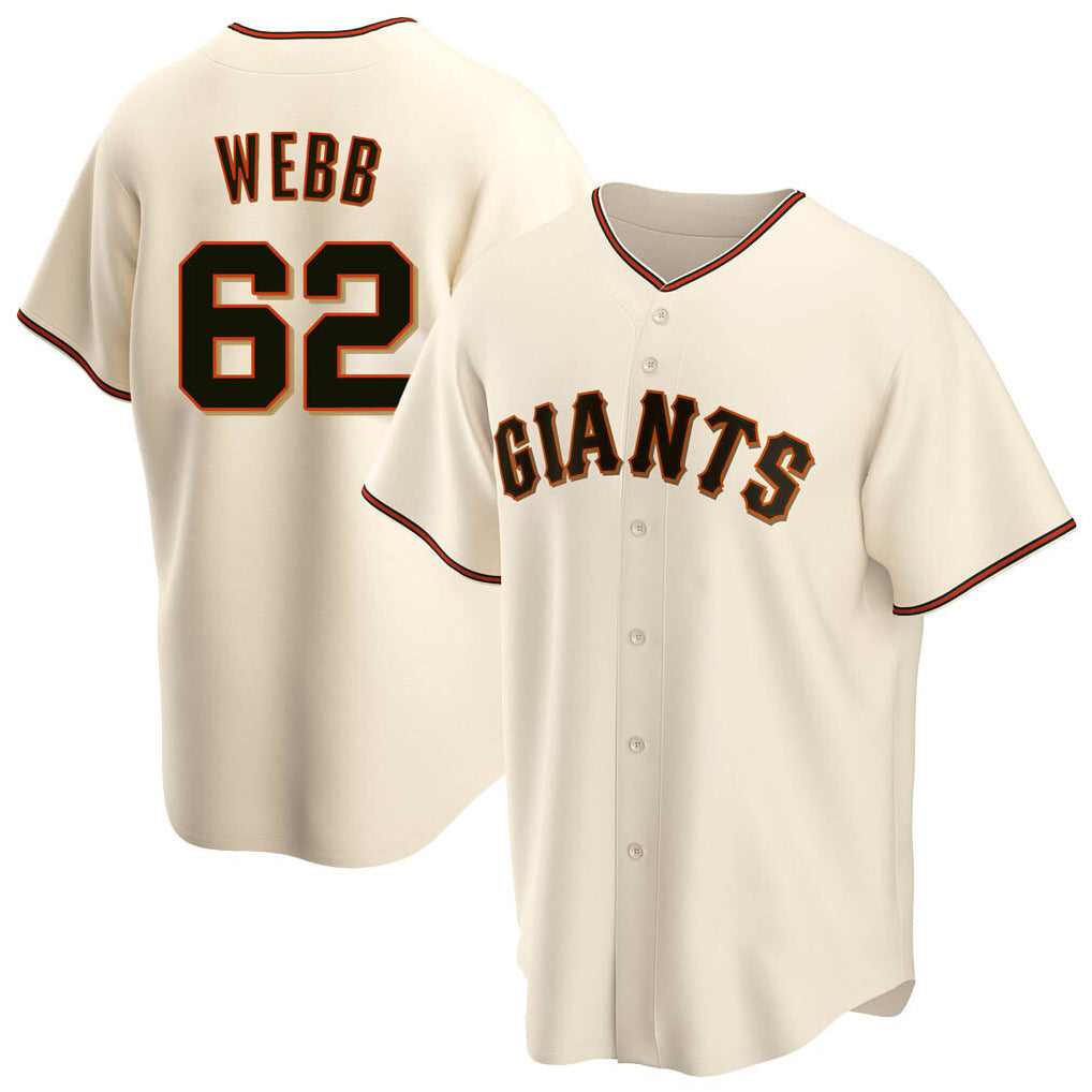 Davalo SF.Giants #62 Logan Webb Player Cream Home Game Stitched Jerseys
